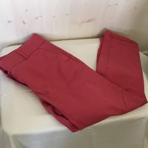 Marissa LOFT chinos in coral ankle cropped